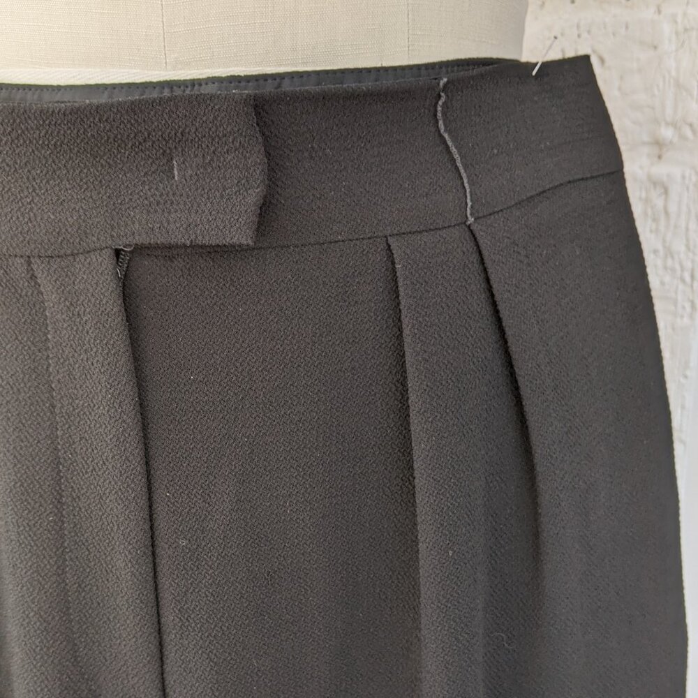 EMPORIO ARMANI, black crepe pants